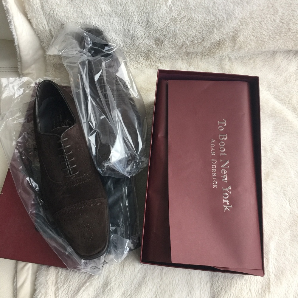 To Boot New York Suede Wingtip Oxford (Brown)